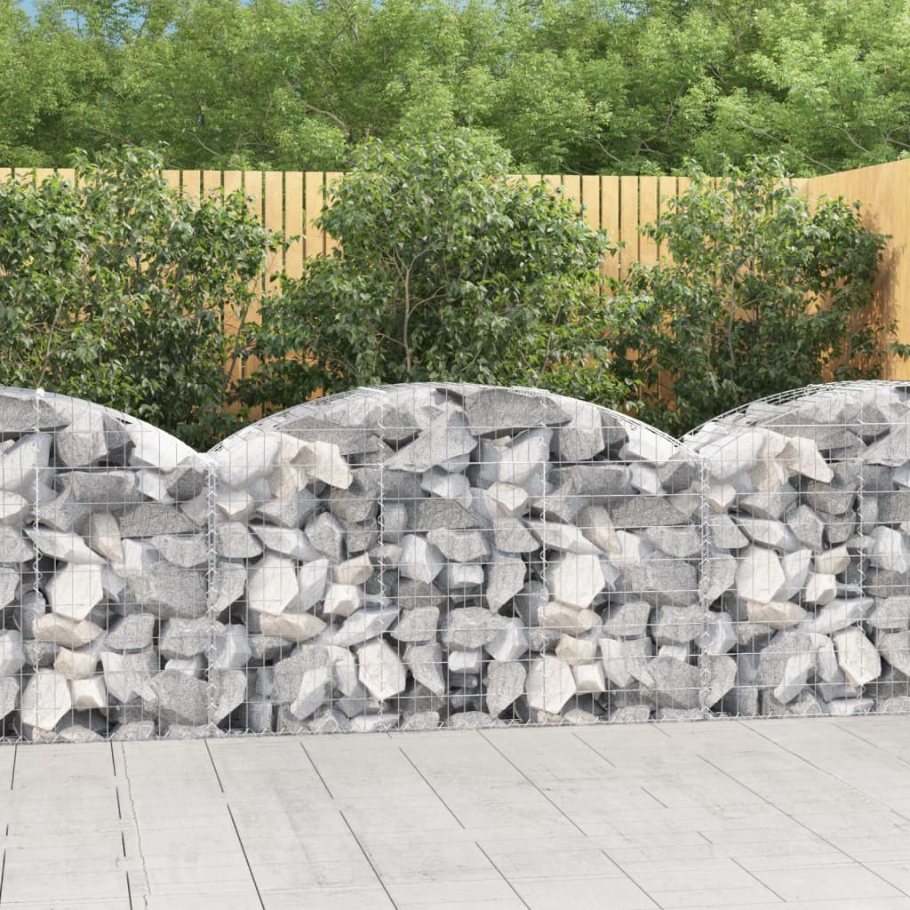 Arched Gabion Basket - Galvanized Steel Cage Wire Stone Wall Planter vidaXL - Picture 94 of 132