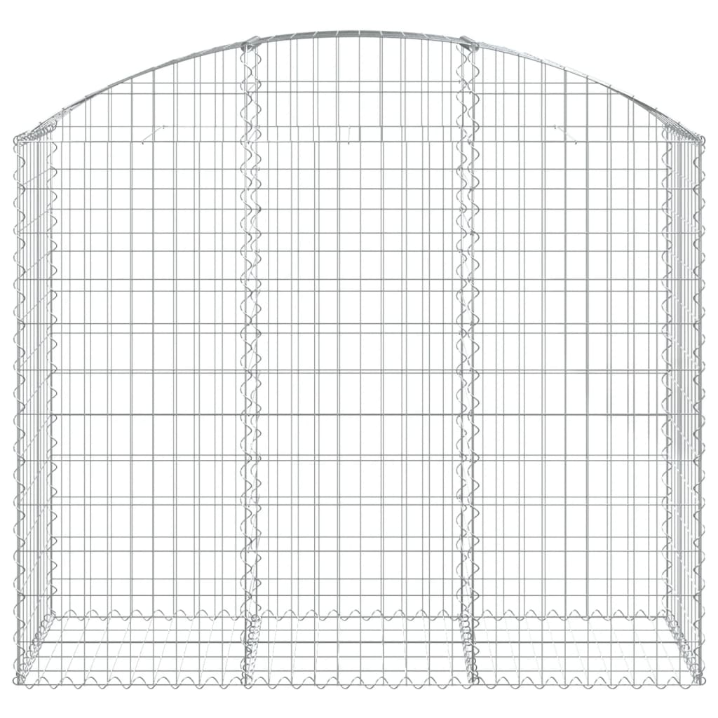 Kaareva Kivikori 150x50x120 140 Cm Galvanoitu Rauta Tavarakartano