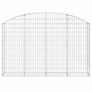 Klenutý gabionový koš 200 x 30 x 120/140 cm pozinkované železo - obrázek 3
