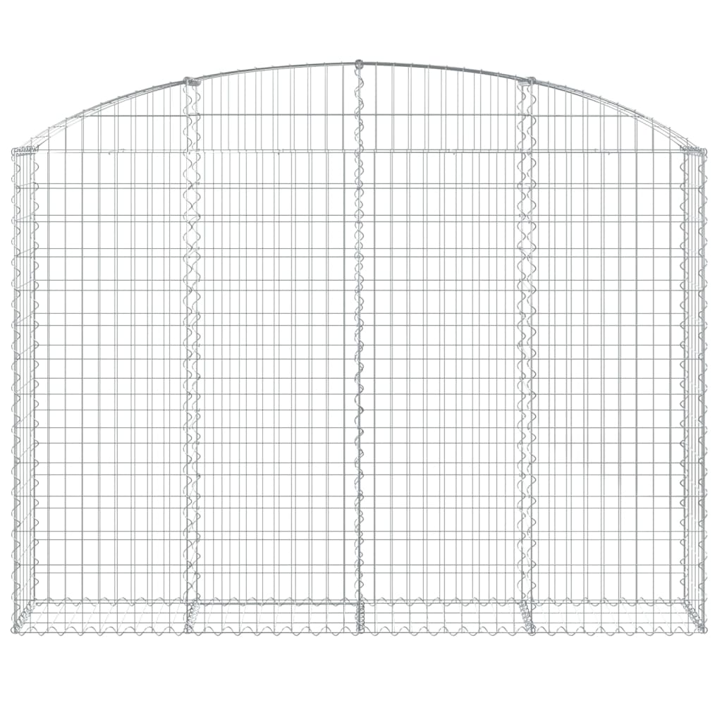 Thumbnail - vidaXL Gabione mit Hochbogen 200x30x140/160 cm Verzinktes Eisen