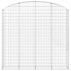 vidaXL I&scaron;lenktas gabiono krep&scaron;ys, 200x30x180/200 cm, geležis