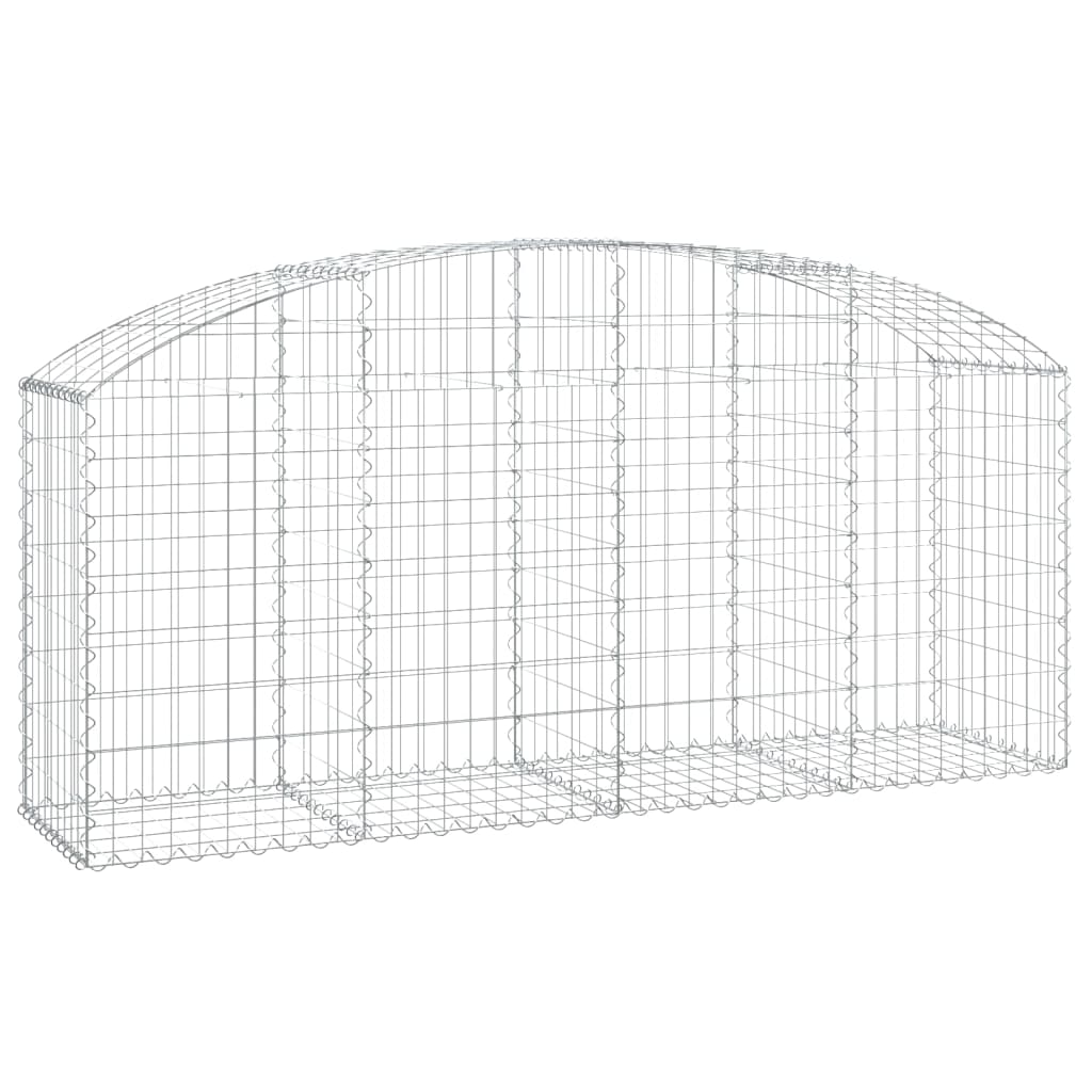 Arched Gabion Basket - Galvanized Steel Cage Wire Stone Wall Planter vidaXL - Picture 123 of 132