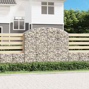 Obokana gabonska košara 200x50x160/180 cm pocinkano železo