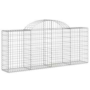 Klenutý gabionový koš 200 x 30 x 80/100 cm pozinkované železo - obrázek 2