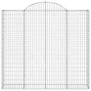 vidaXL Arched Gabion Basket 200x30x180/200 cm Galvanised Iron