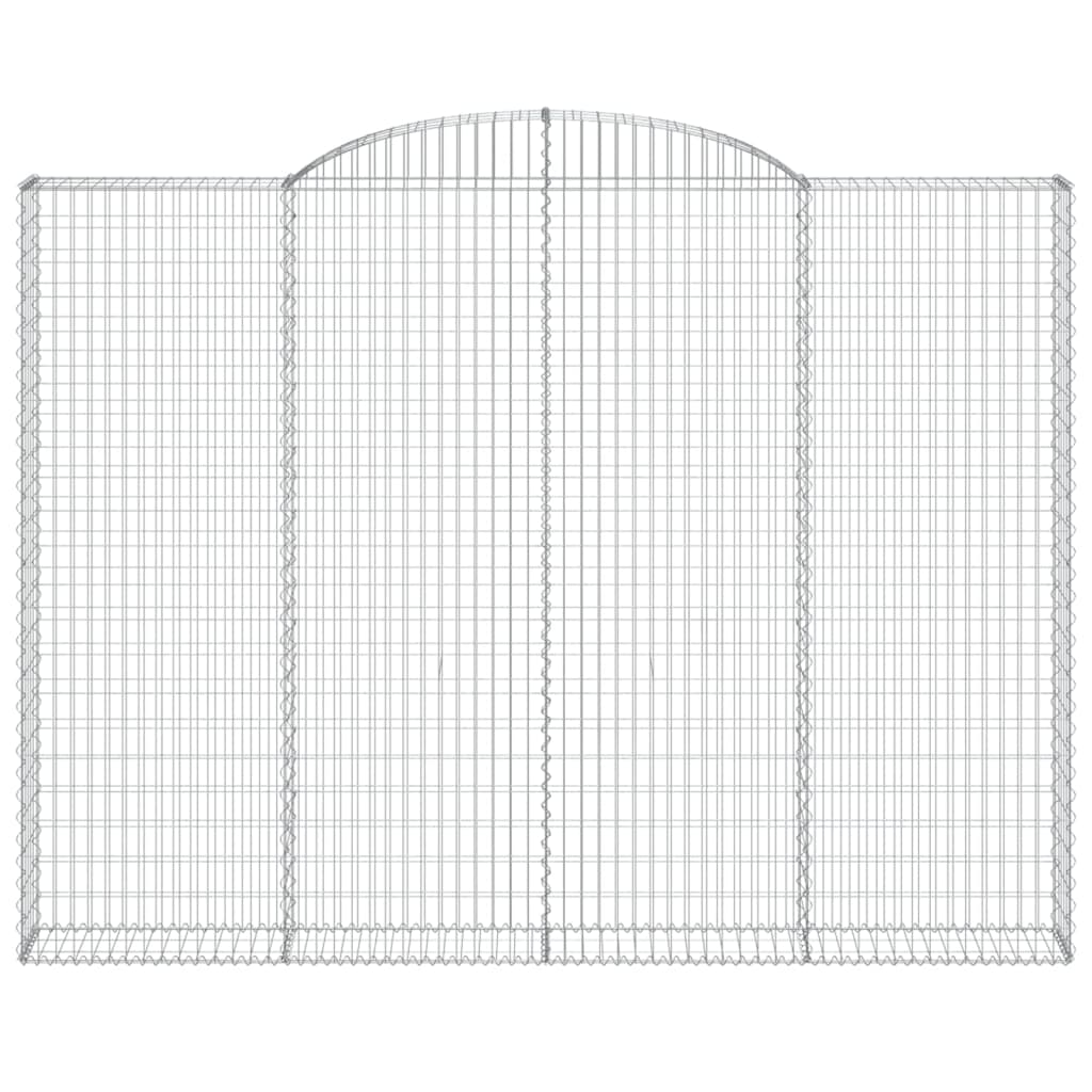 vidaXL Schanskorf gewelfd 300x30x220/240 cm gegalvaniseerd ijzer afbeelding