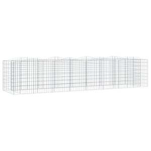 Klenutý gabion vyvýšený záhon 400x100x100 cm pozinkované železo - obrázek 2