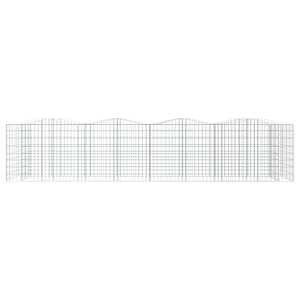 Klenutý gabion vyvýšený záhon 400x100x100 cm pozinkované železo - obrázek 3