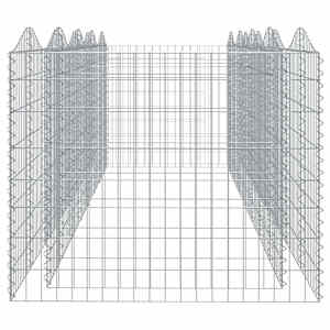 Klenutý gabion vyvýšený záhon 400x100x100 cm pozinkované železo - obrázek 4