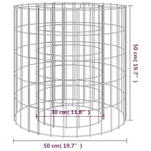 Gabionové ohniště Ø 50 cm pozinkovaná ocel - obrázek 5