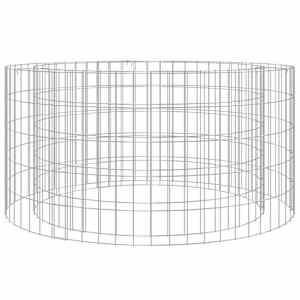 vidaXL gabioon tulekorv, &Oslash; 100 cm, tsingitud raud