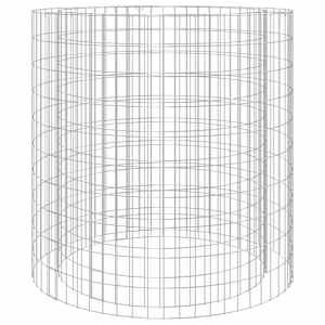 vidaXL gabioon tulekorv, &Oslash; 100 cm, tsingitud raud