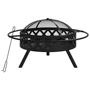 vidaXL tulease ahjuroobiga, 70 cm, XXL, teras