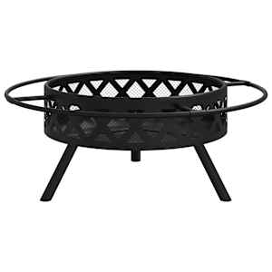 Ohniště s pohrabáčem 70 cm XXL ocel - obrázek 4