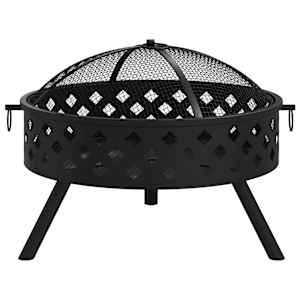 Ohniště s pohrabáčem 58 cm XXL ocel - obrázek 3