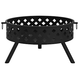 Ohniště s pohrabáčem 58 cm XXL ocel - obrázek 4