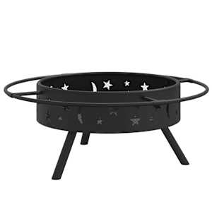 Ohniště s pohrabáčem 70 cm XXL ocel - obrázek 4