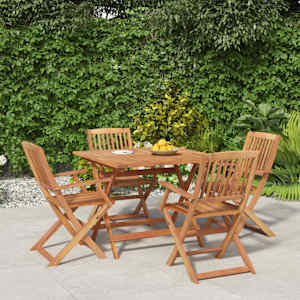 Vrtna jedilna garnitura 5-delna trden akacijev les