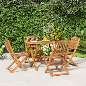 Vrtna jedilna garnitura 5-delna trden akacijev les