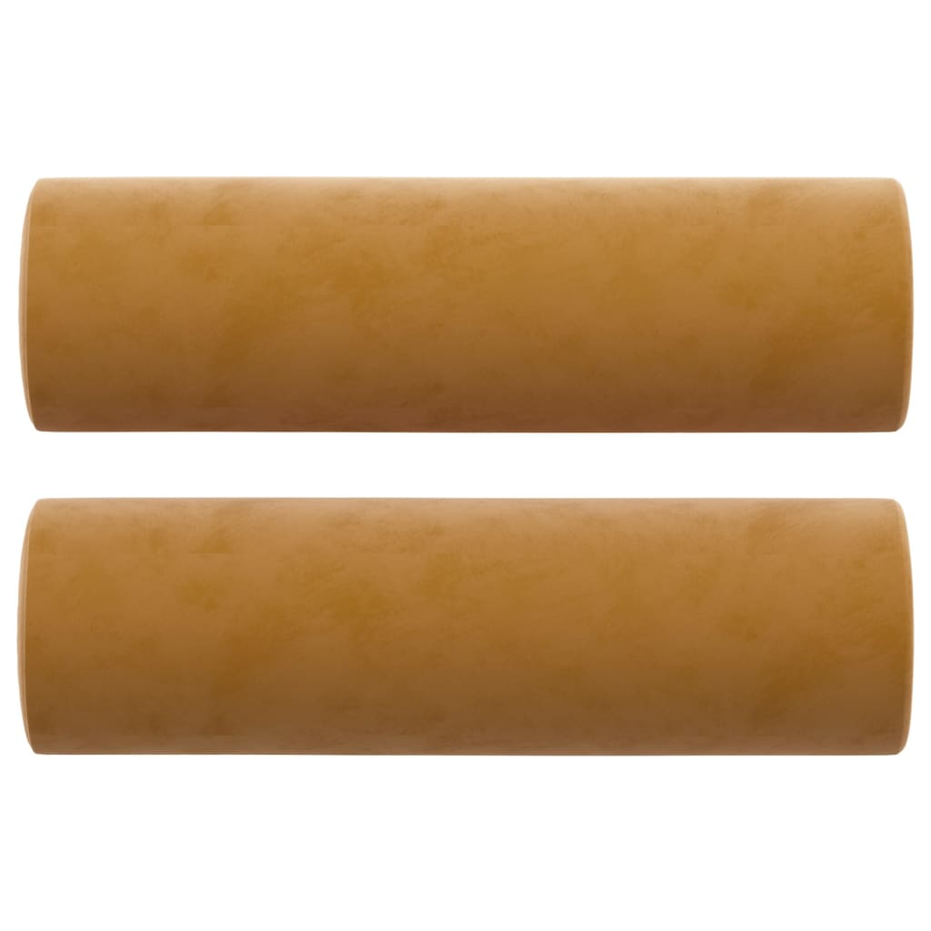 3-местен диван с възглавници, кафяв, 180 см, кадифе