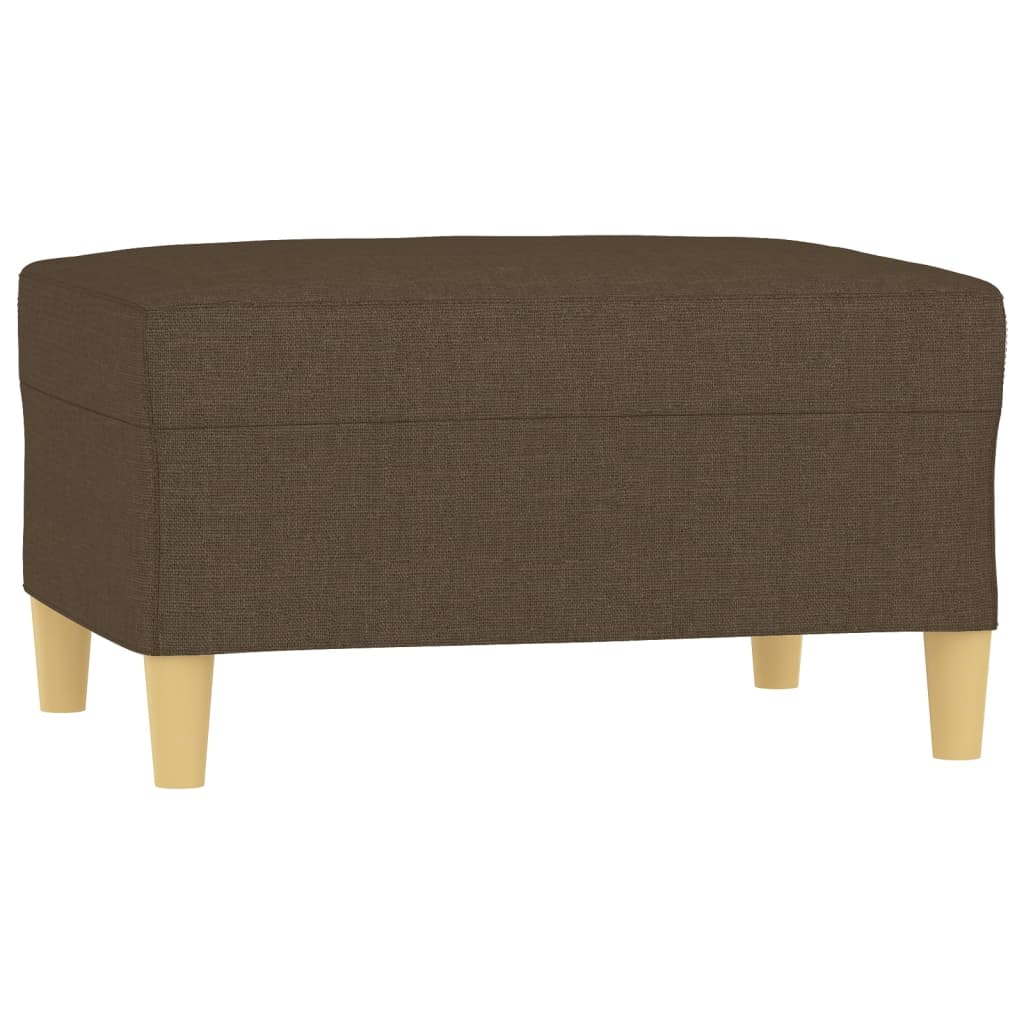 Canapé à 3 Places Avec Repose-pieds Marron 210 Cm Tissu VidaXL 16 width=274