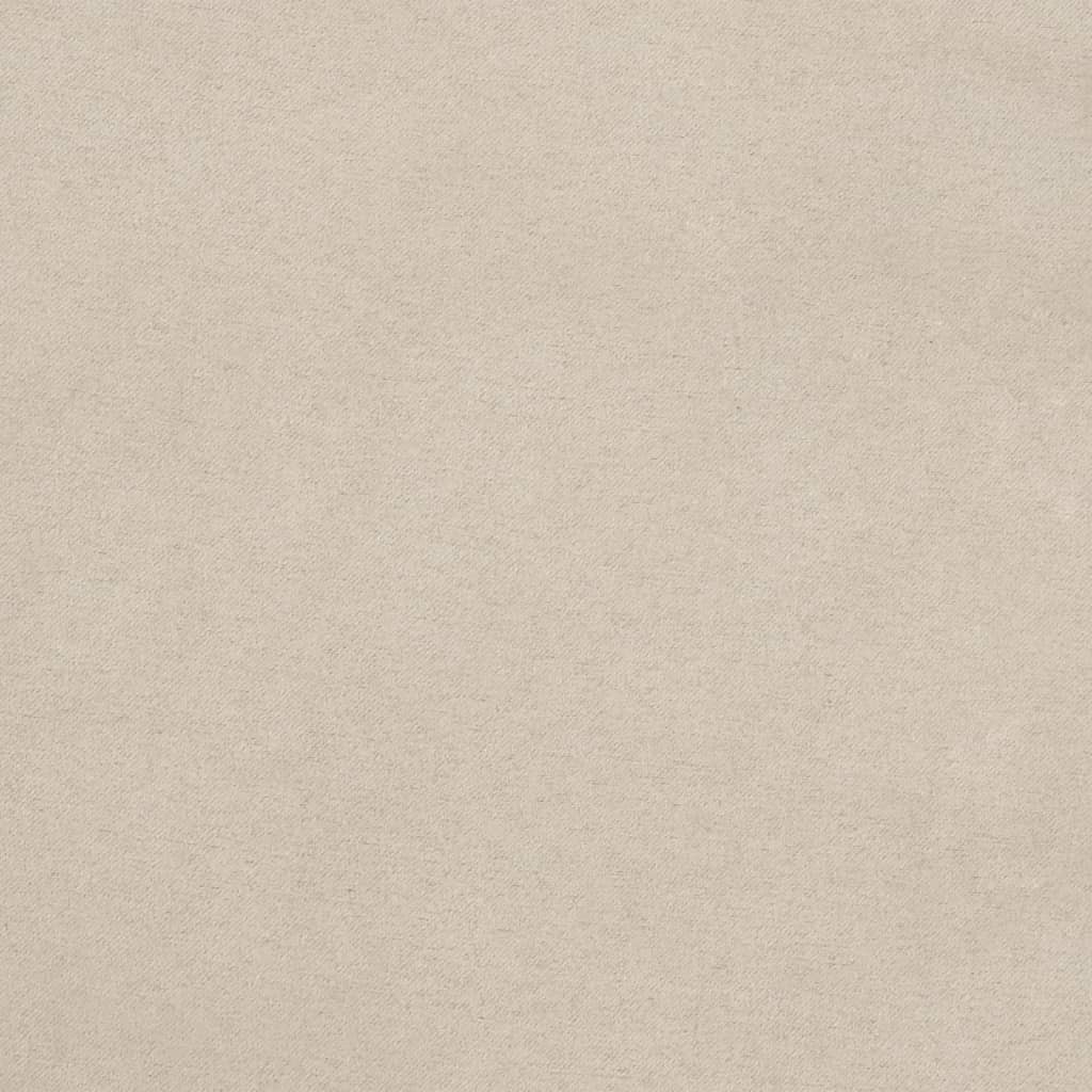 Fotoliu canapea cu taburet, crem, 60 cm, microfibră