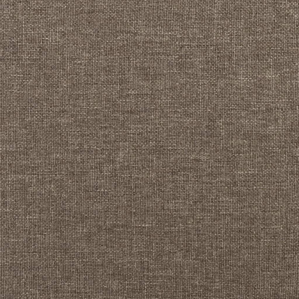 Set de canapea cu perne, 3 piese, gri taupe, material textil