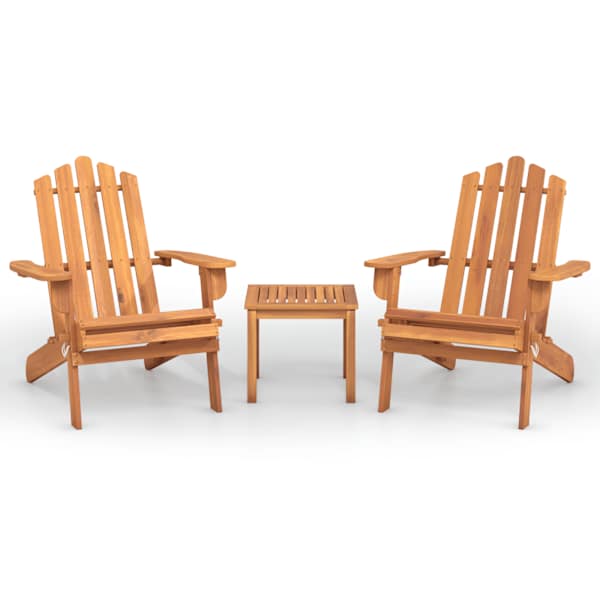 vidaXL 3-osaline Adirondack aiam&ouml;&ouml;bli komplekt, akaatsiapuit