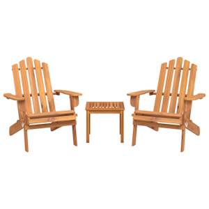 3dílná sada zahradního nábytku Adirondack masivní akácie - obrázek 3