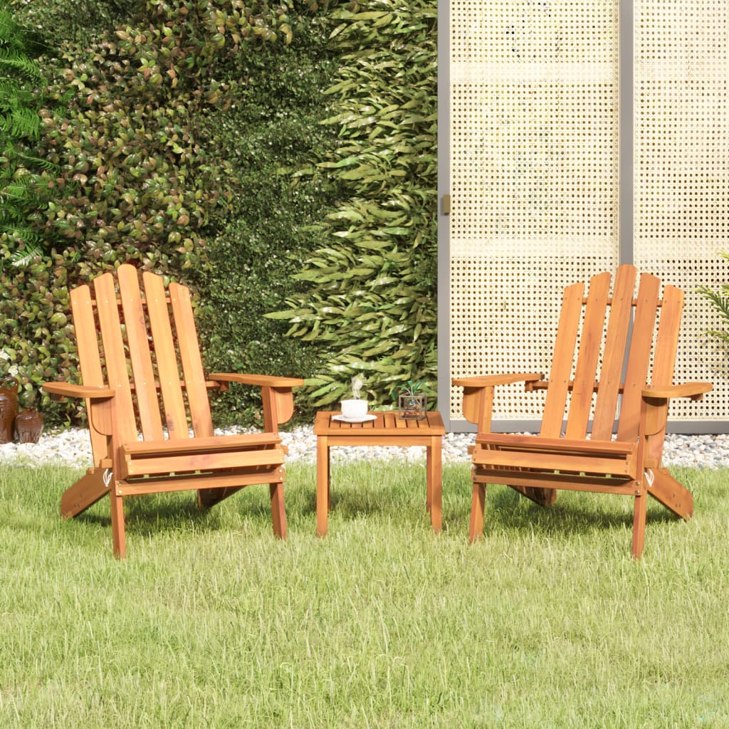 3-tlg. Garten-Lounge-Set Adirondack Massivholz Akazie kaufen