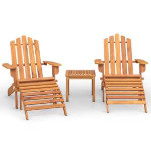 3dílná sada zahradního nábytku Adirondack masivní akácie - obrázek 2
