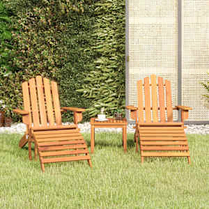 3dílná sada zahradního nábytku Adirondack masivní akácie