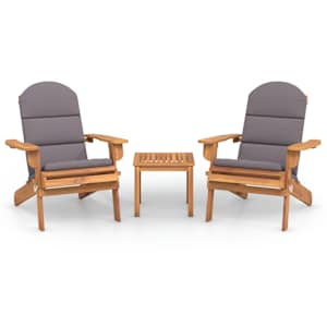3dílná sada zahradního nábytku Adirondack masivní akácie - obrázek 2