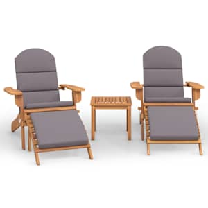 3dílná sada zahradního nábytku Adirondack masivní akácie - obrázek 2