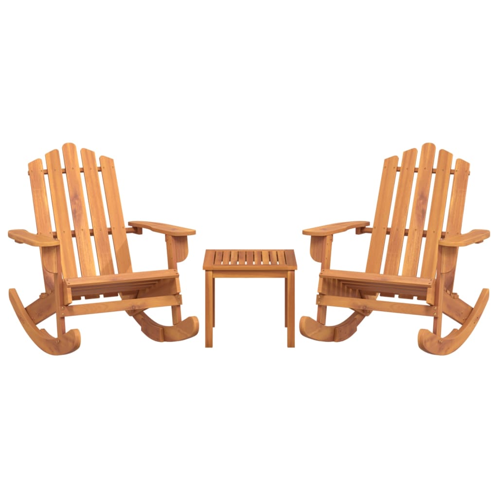 3 Piece Adirondack Garden Lounge Set Solid Wood Acacia VidaXL 14 width=274