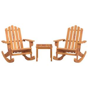 3dílná sada zahradního nábytku Adirondack masivní akácie - obrázek 3