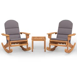 3dílná sada zahradního nábytku Adirondack masivní akácie - obrázek 2