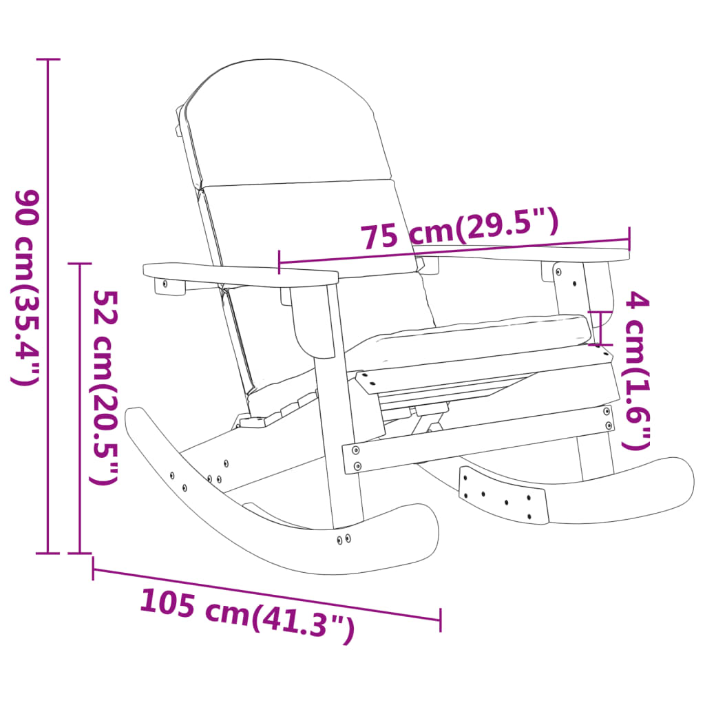 imagem de vidaXL 3 pcs conjunto lounge de jardim Adirondack acácia maciça7