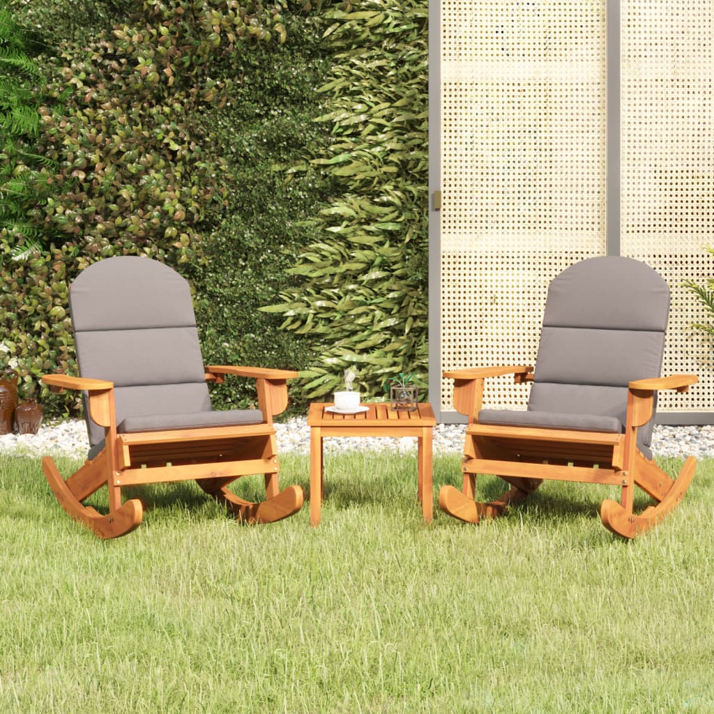 vida XL 3-tlg. Garten-Lounge-Set Adirondack Massivholz Akazie