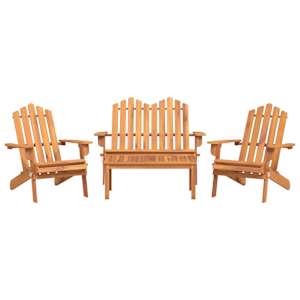 4dílná sada zahradního nábytku Adirondack masivní akácie - obrázek 3