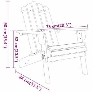 4dílná sada zahradního nábytku Adirondack masivní akácie - obrázek 9
