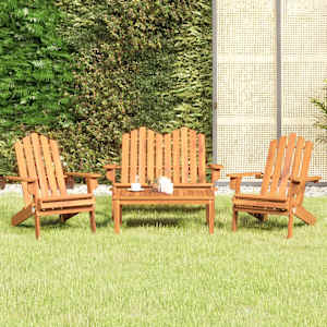 4dílná sada zahradního nábytku Adirondack masivní akácie - obrázek 1