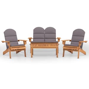 4dílná sada zahradního nábytku Adirondack masivní akácie - obrázek 2