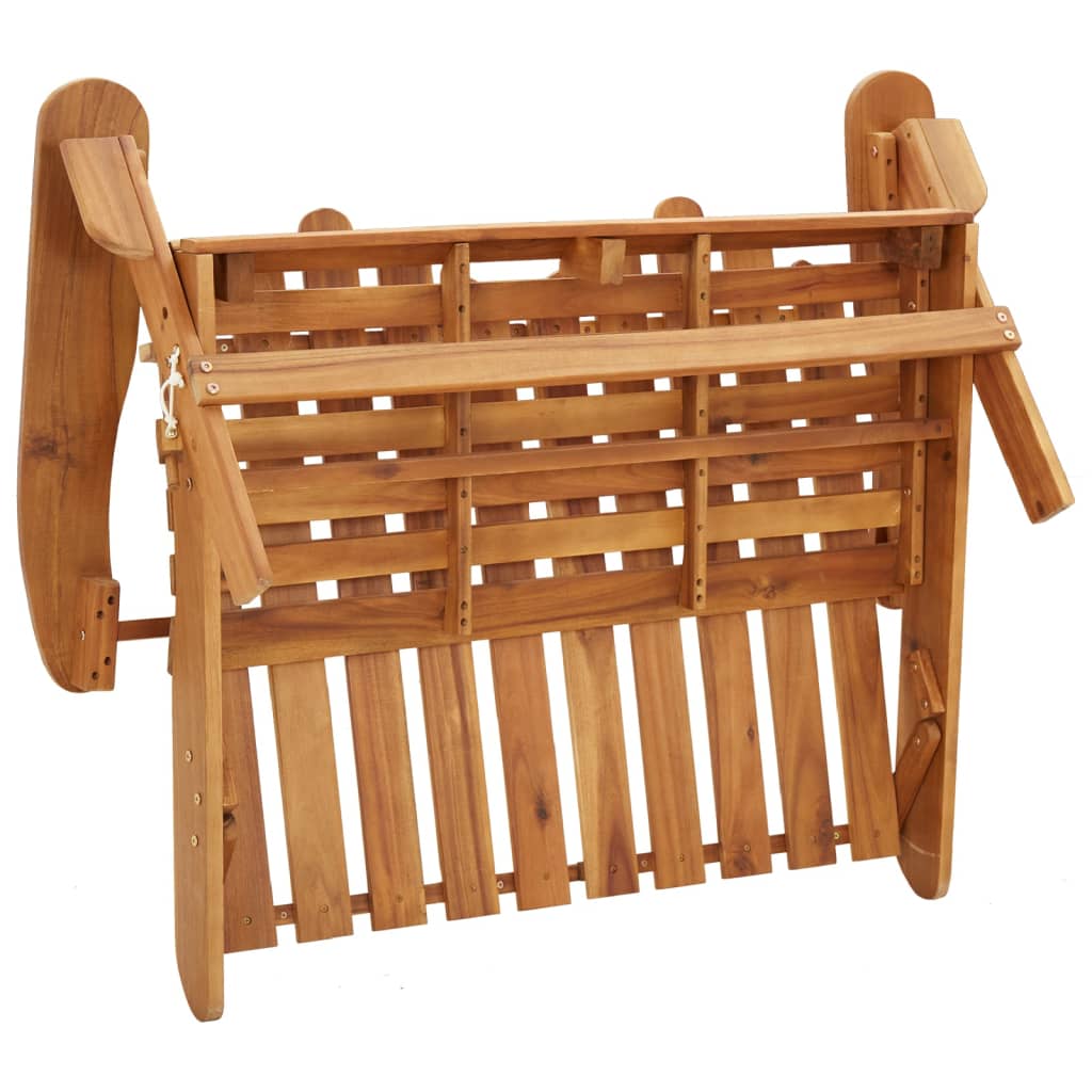 Set mobilier de grădină Adirondack, 3 piese, lemn masiv acacia