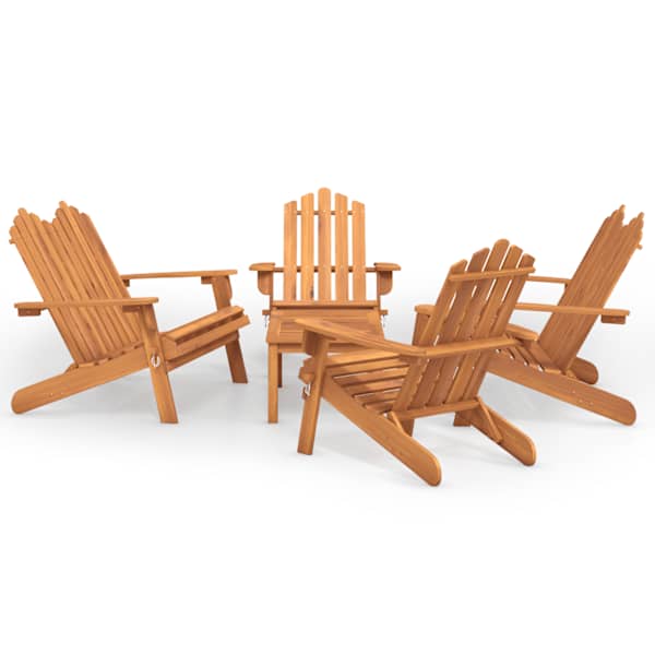 vidaXL 5-osaline Adirondack aiam&ouml;&ouml;bli komplekt, akaatsiapuit