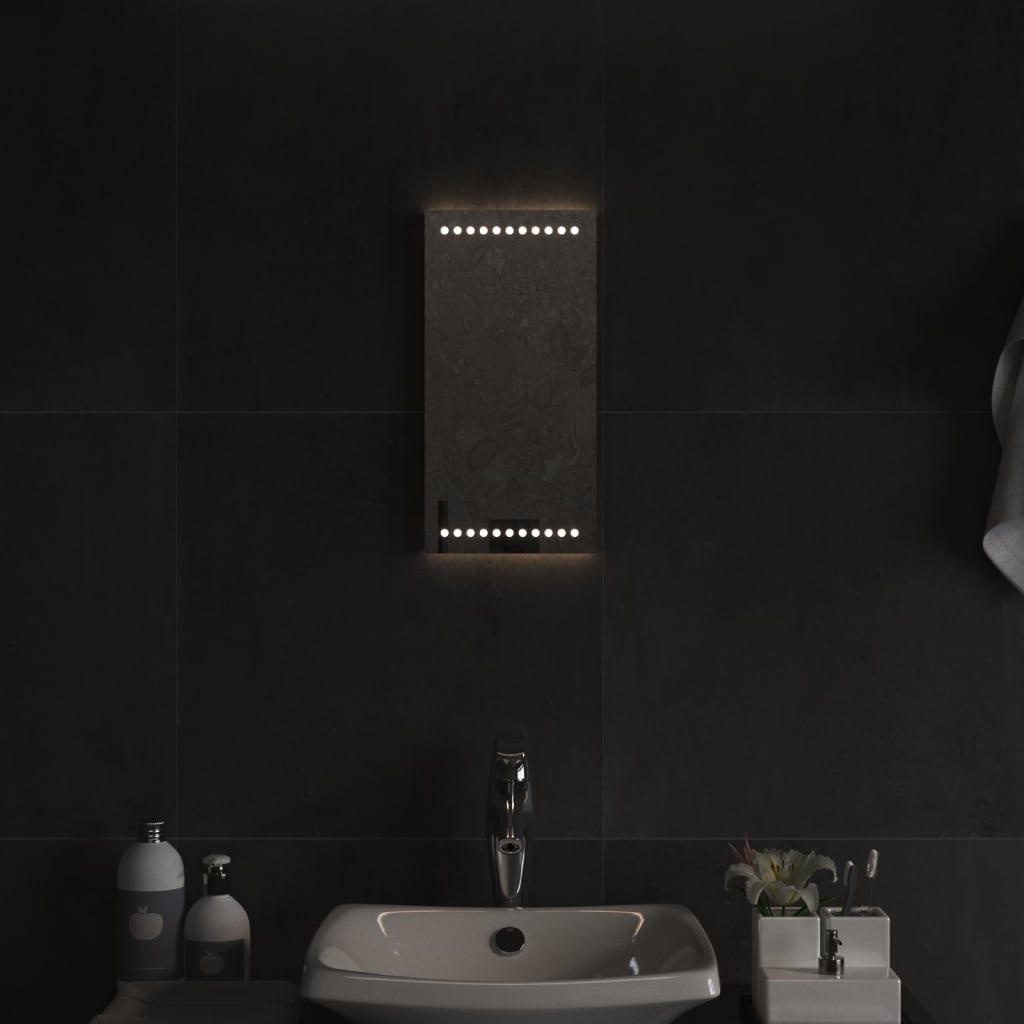 vidaXL LED kopalniško ogledalo 20x40 cm