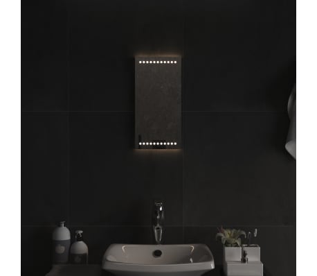 vidaXL Oglindă de baie cu LED, 20x40 cm