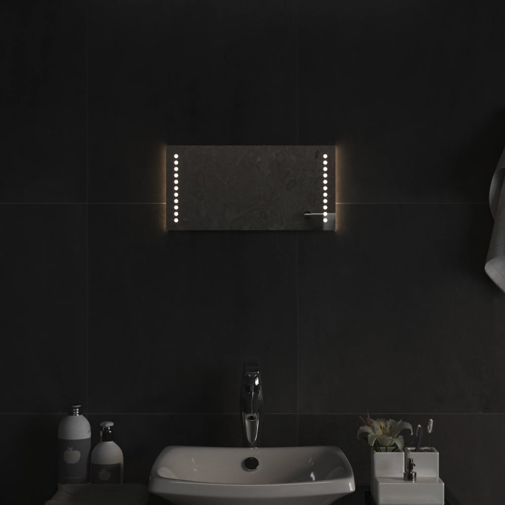 Petrashop  Koupelnové zrcadlo s LED osvětlením 20x40 cm