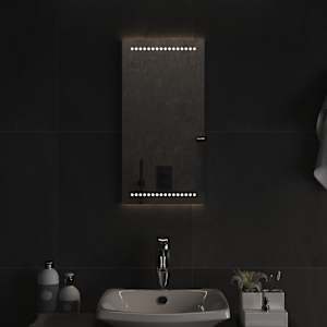 vidaXL Lustro łazienkowe z LED, 30x60 cm