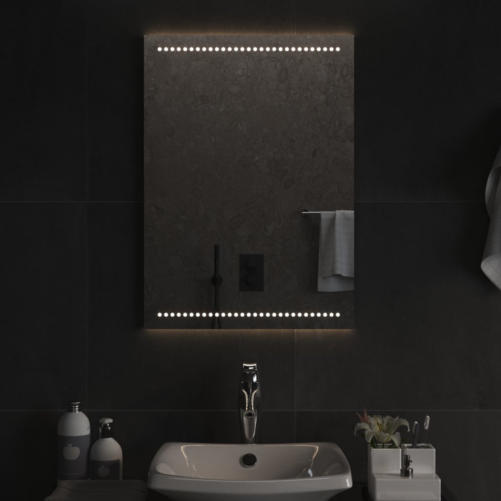 vidaXL Badkamerspiegel LED 50x70 cm